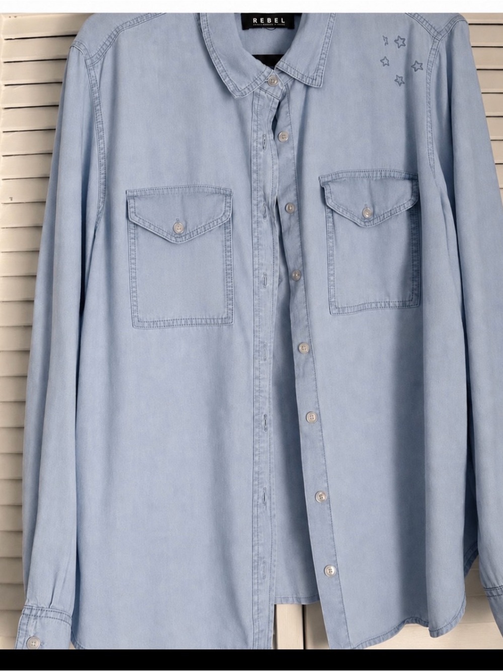 rebels Light Blue Button-Down Shirt
